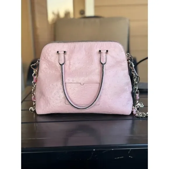 Kate Spade Ostrich Pink Pebble Leather Handbag and Kate Spade Chain Belt - Picture 7 of 12